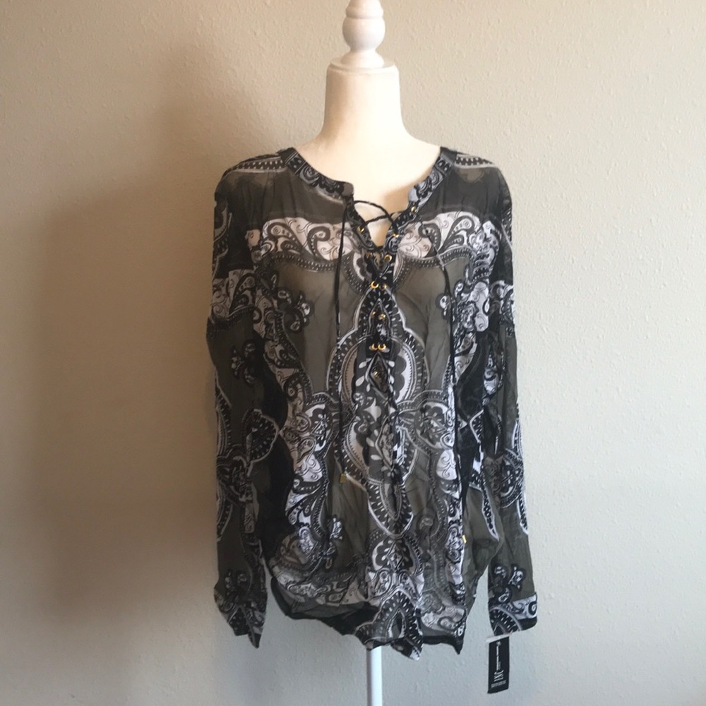 INC International Concepts Blouse NWT